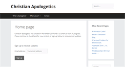 Desktop Screenshot of christianapologetics.org